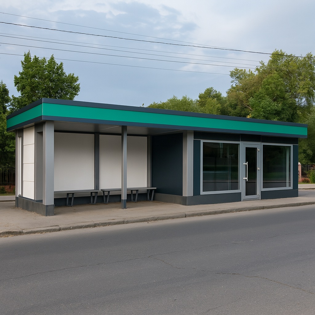 Остановочный комплекс 4х2,5 Базовая комплектация