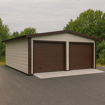 Гараж из сендвич панелей